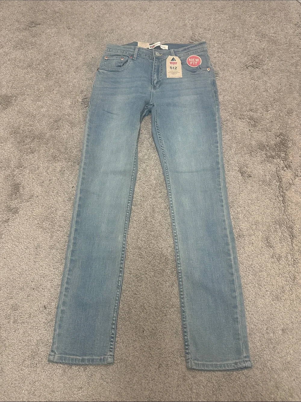 Levi's 512 Slim Straight Jeans in Light Blue Denim